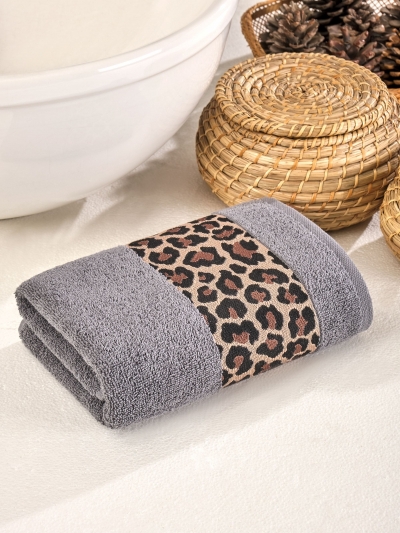 Турецкое махровое полотенце METEOR A602 LEOPAR Антрацит